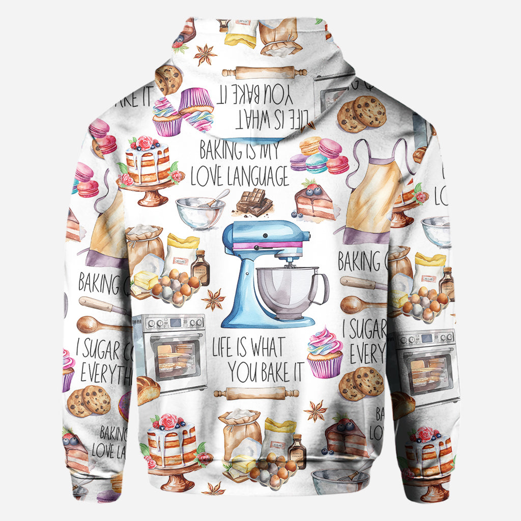 T-shirt personnalisé « La pâtisserie, c'est ma façon d'exprimer mon amour »