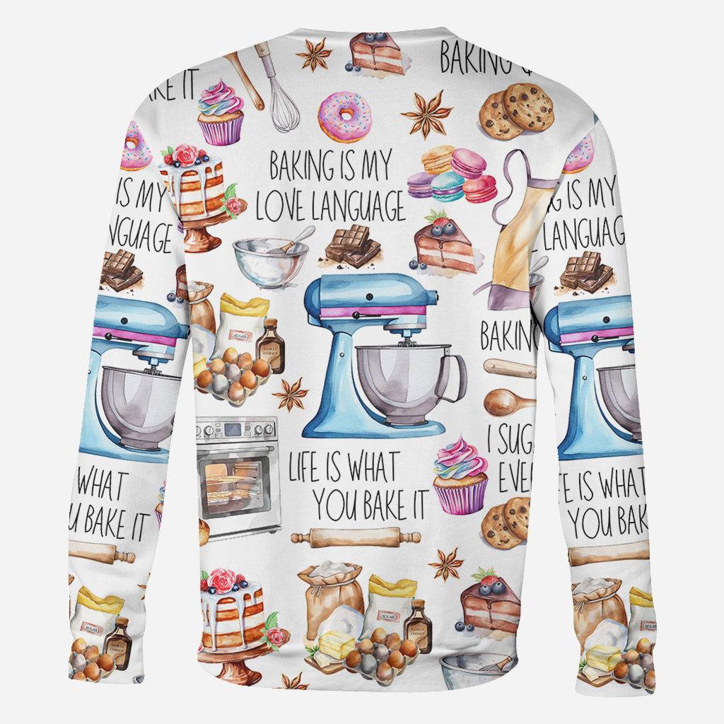 T-shirt personnalisé « La pâtisserie, c'est ma façon d'exprimer mon amour »