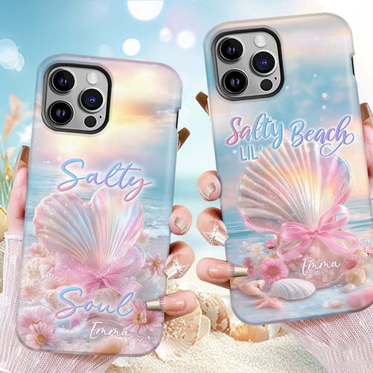 Salty Soul - Coque de téléphone personnalisée pour amoureux de la mer avec impression intégrale