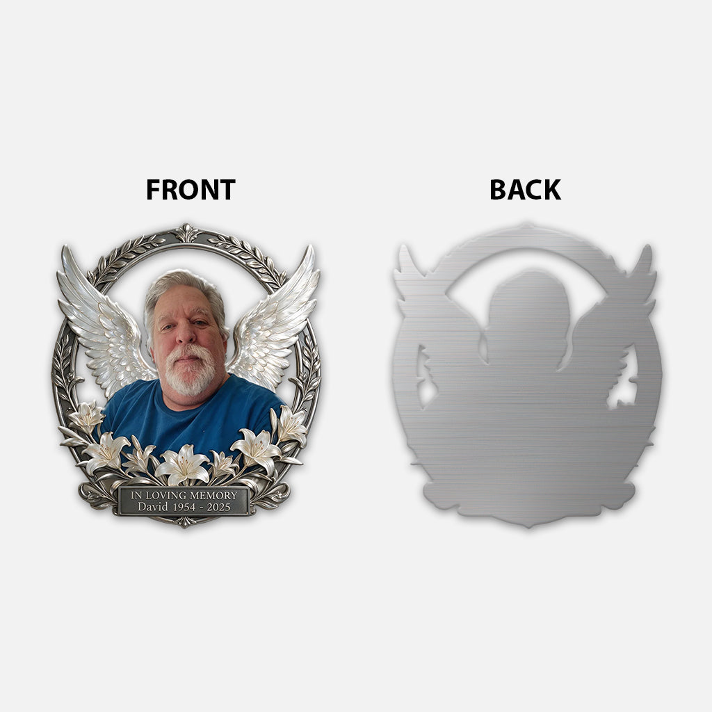 In Loving Memory - Personalized Memorial 3D Printed Cut Metal Sign