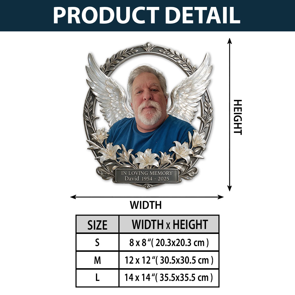 In Loving Memory - Personalized Memorial 3D Printed Cut Metal Sign