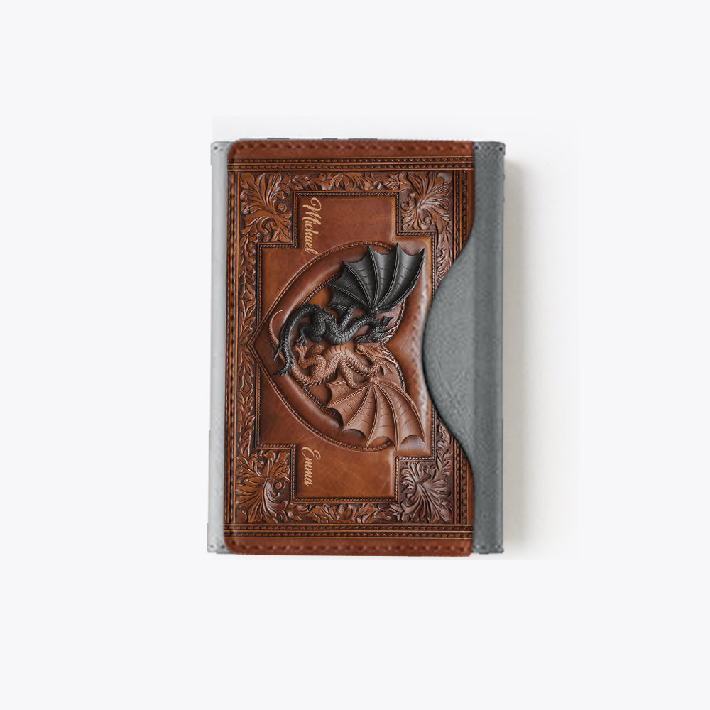 Toi et moi - Portefeuille Magsafe Dragon personnalisé