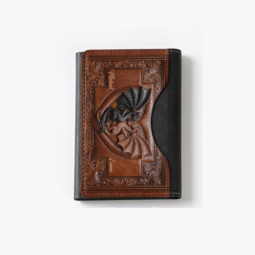 Toi et moi - Portefeuille Magsafe Dragon personnalisé