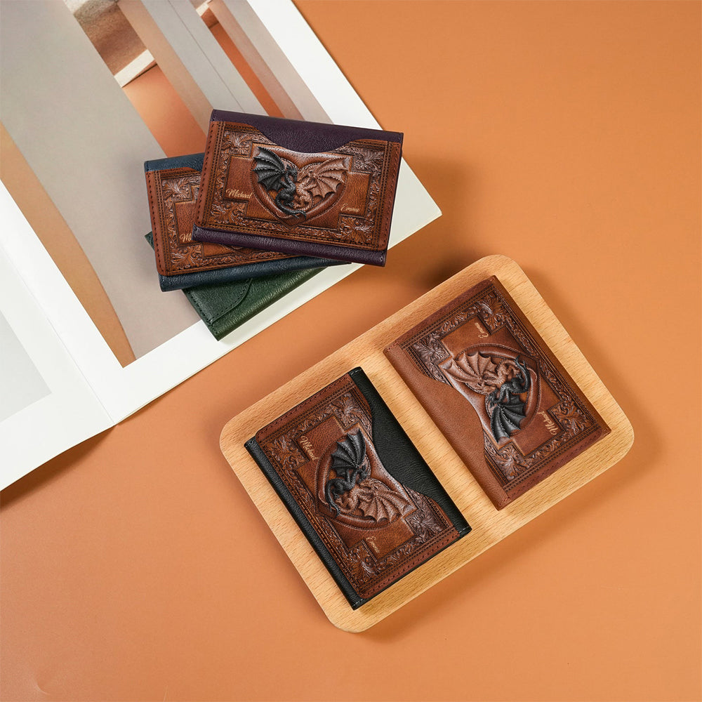 Toi et moi - Portefeuille Magsafe Dragon personnalisé