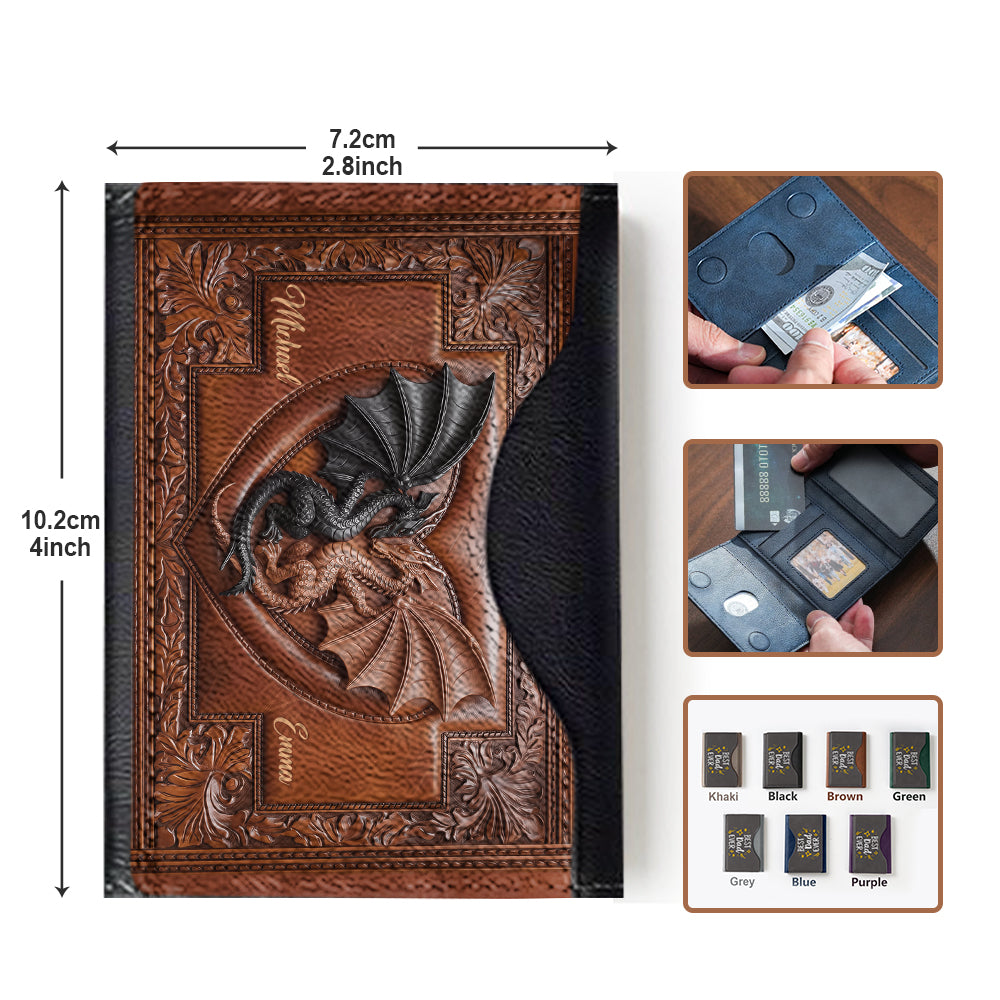 Toi et moi - Portefeuille Magsafe Dragon personnalisé