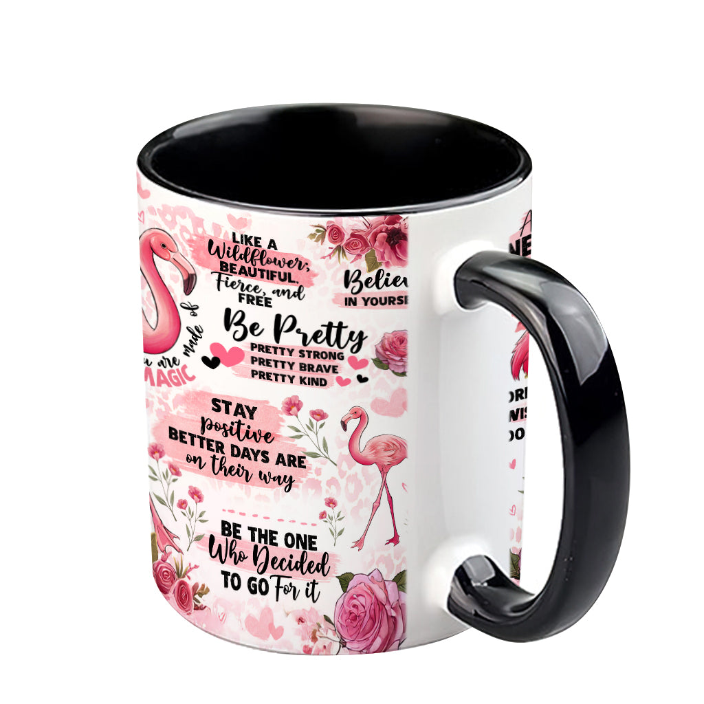 Mug personnalisé Flamant rose - Affirmation Flamant rose