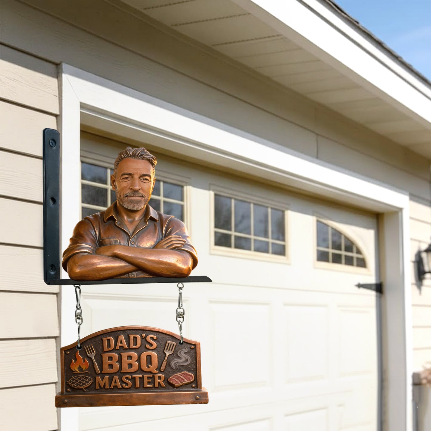 Custom Any Photo - Personalized Father Wooden Wall Mount Sign