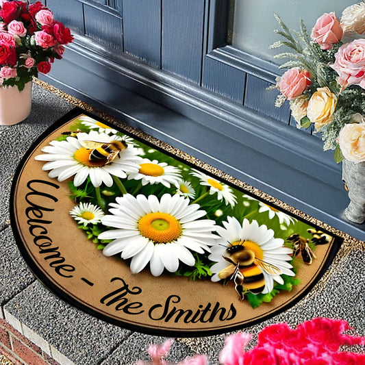 Welcome Springs - Personalized Family Shaped Doormat