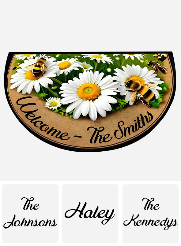 Welcome Springs - Personalized Family Shaped Doormat