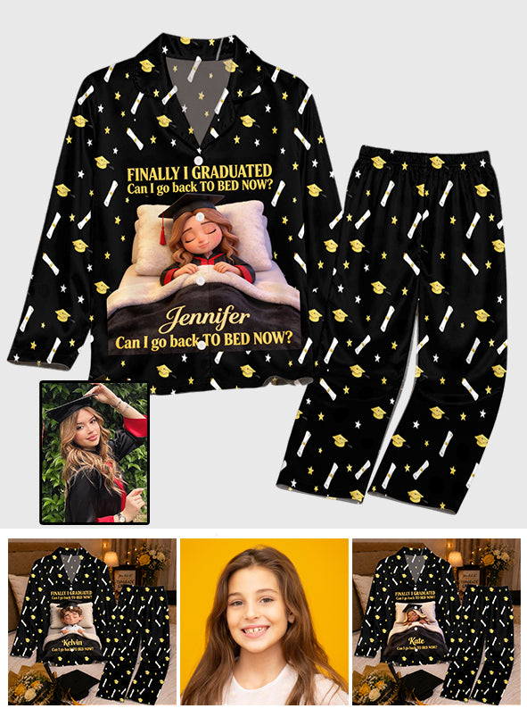Puis-je aller au lit maintenant - Pyjama personnalisé pour la remise des diplômes