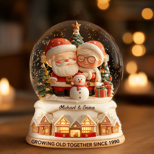 Growing Old Together - Personalized Couple Custom Shaped Acrylic Plaque