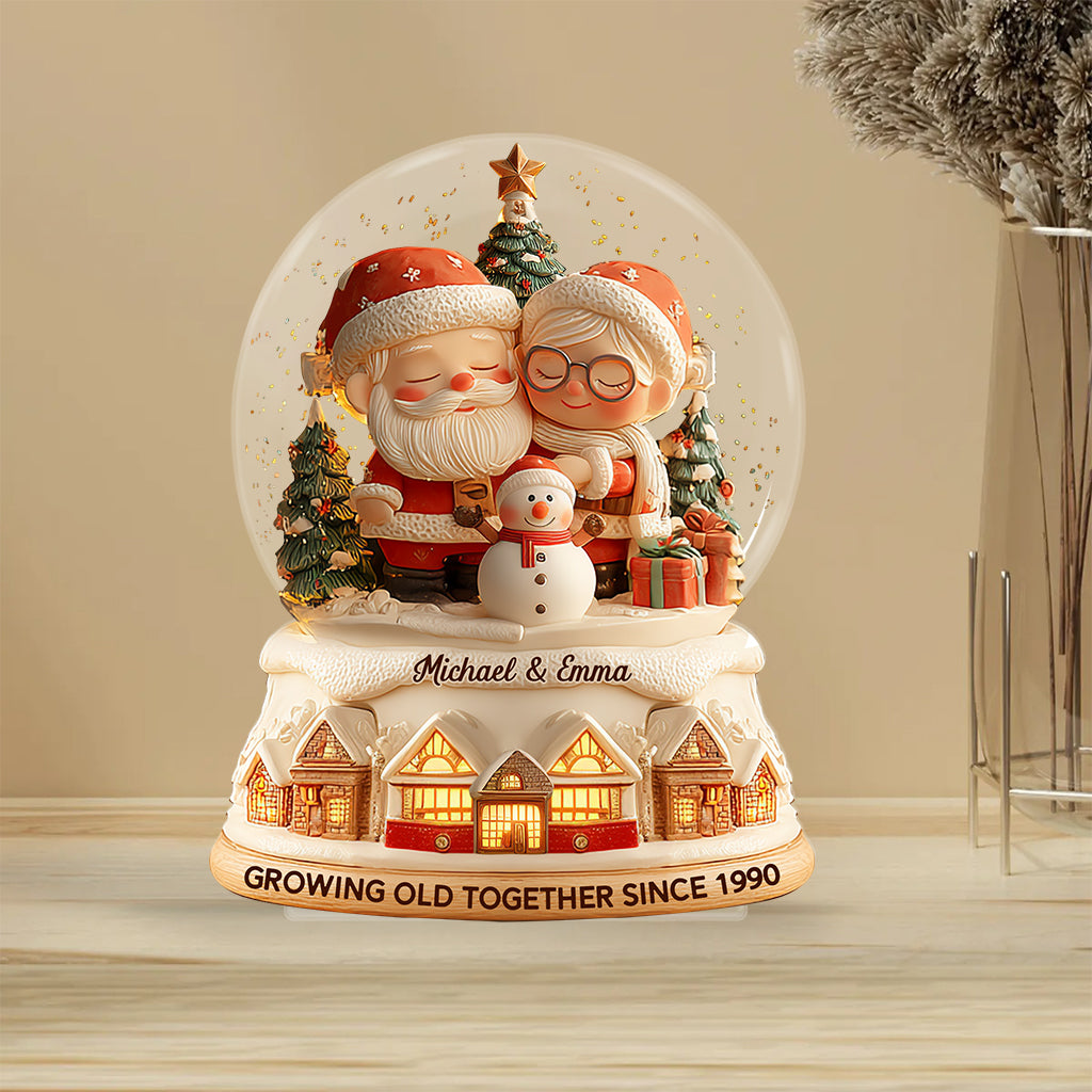 Vieillir ensemble - Plaque acrylique personnalisée pour couple