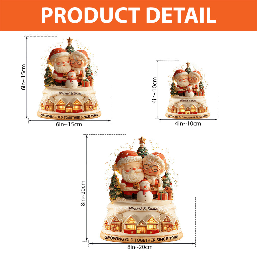 Vieillir ensemble - Plaque acrylique personnalisée pour couple