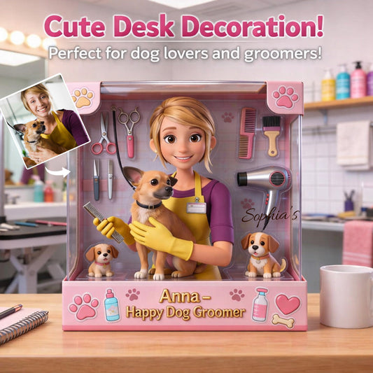 Best Dog Groomer - Personalized Dog Groomer Custom Shaped Acrylic Plaque
