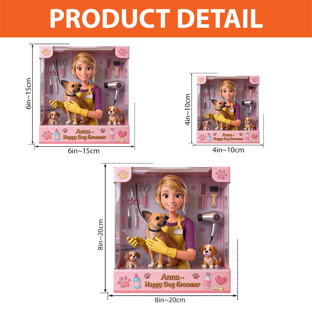 Best Dog Groomer - Personalized Dog Groomer Custom Shaped Acrylic Plaque