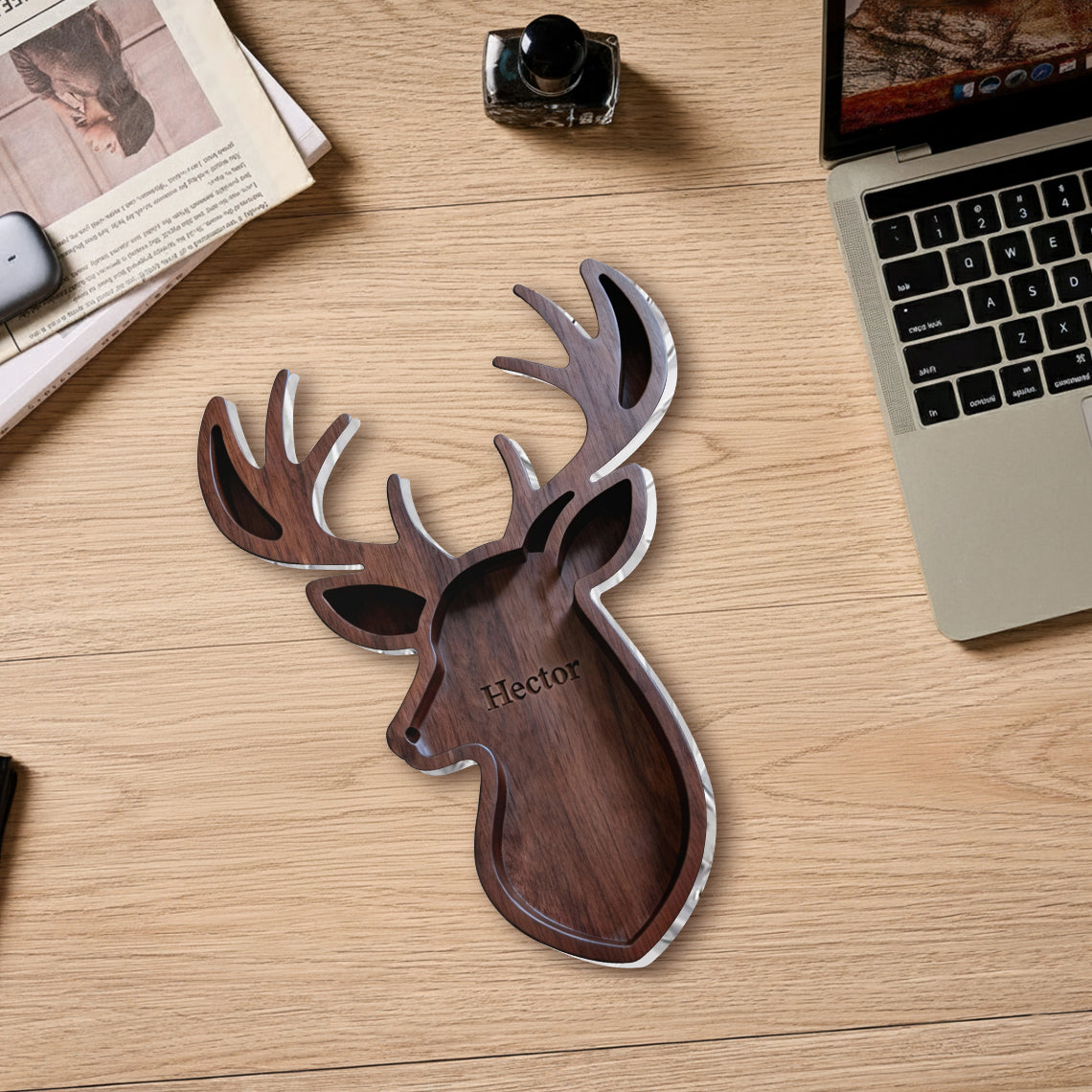 Cadeau idéal pour les passionnés de chasse - Plateau de chasse personnalisé
