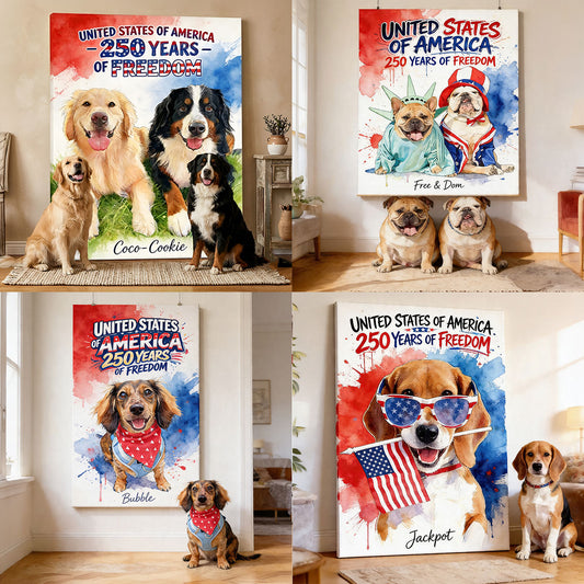 250e Anniversaire Avec Animaux - Toile Et Affiche Personnalisées