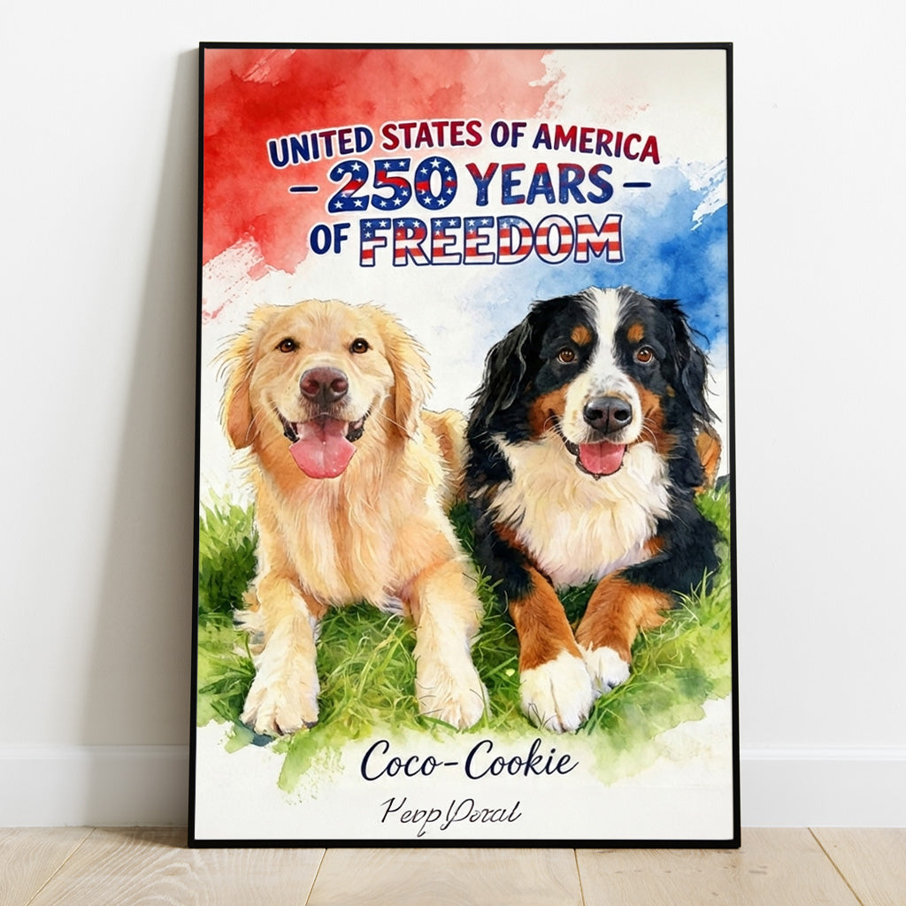 250e Anniversaire Avec Animaux - Toile Et Affiche Personnalisées