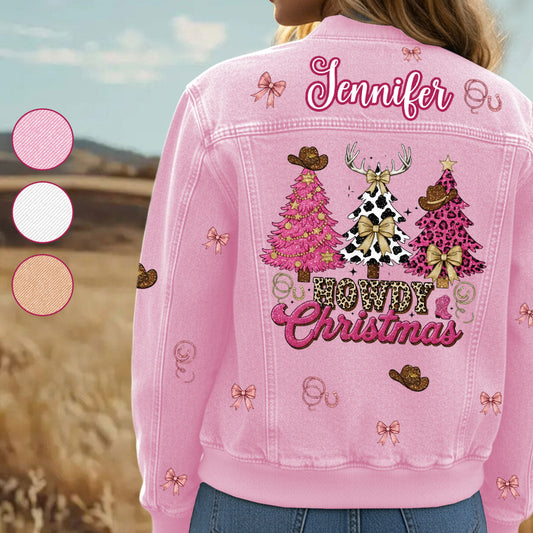 Joyeux Noël ! - Veste bomber cowgirl personnalisée