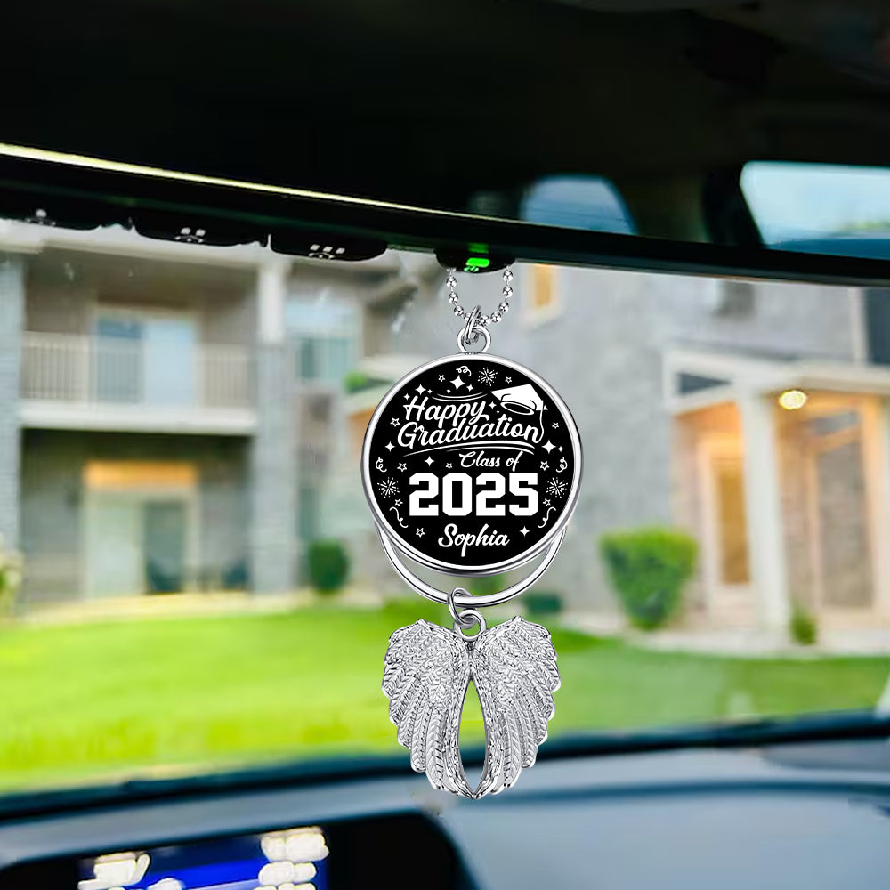 Joyeuse remise de diplôme ! Ornement d'ailes de remise de diplôme personnalisé