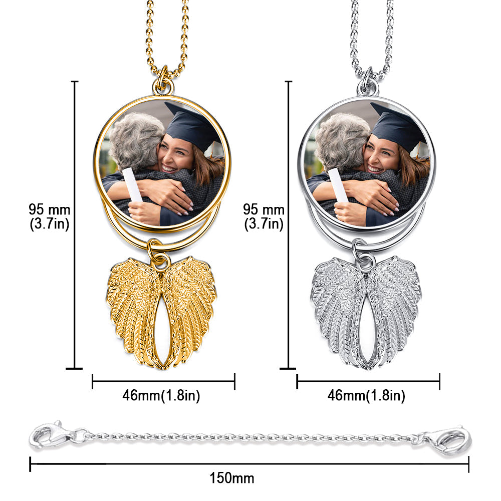 Joyeuse remise de diplôme ! Ornement d'ailes de remise de diplôme personnalisé