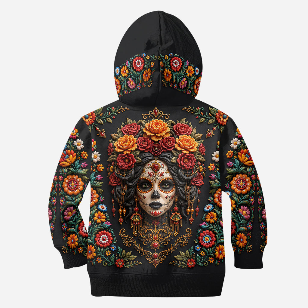 Day Of The Death - Personalized Latina Women All Over Shirt