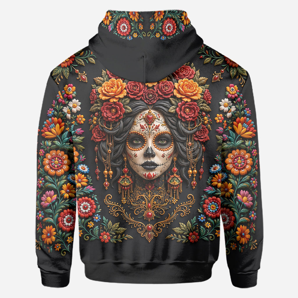 Day Of The Death - Personalized Latina Women All Over Shirt
