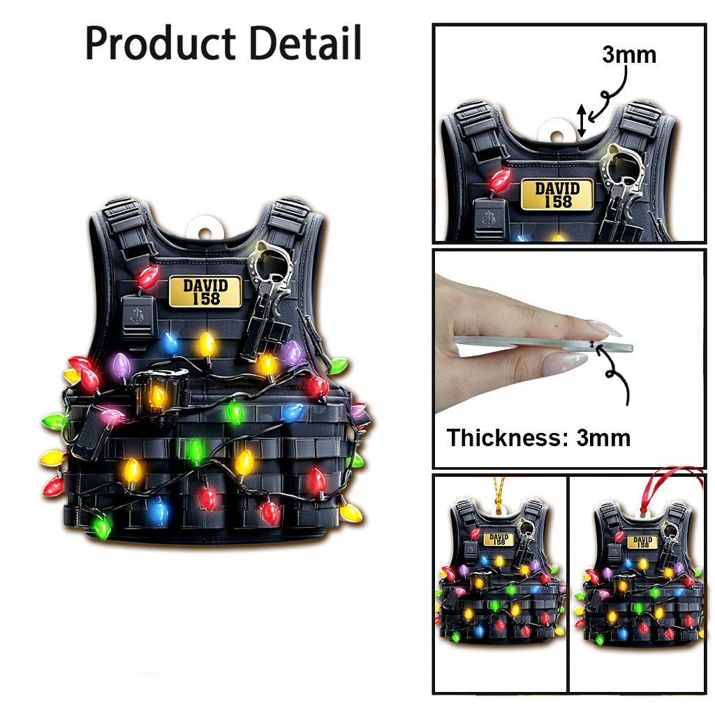 Protect Holiday - Personalized Police Officer Ornament