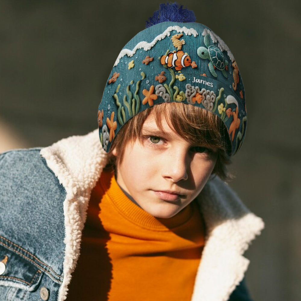 Amoureux de la mer, tortue - Bonnet tortue personnalisé