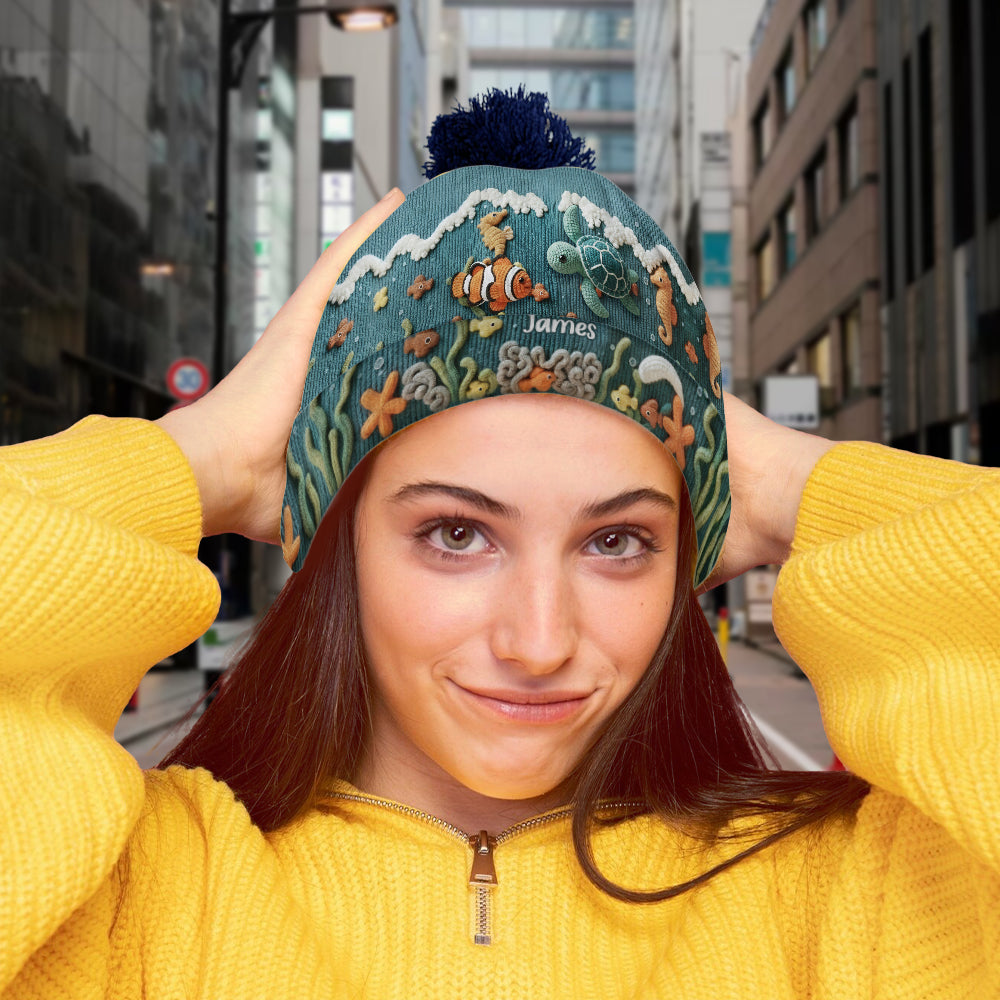 Amoureux de la mer, tortue - Bonnet tortue personnalisé