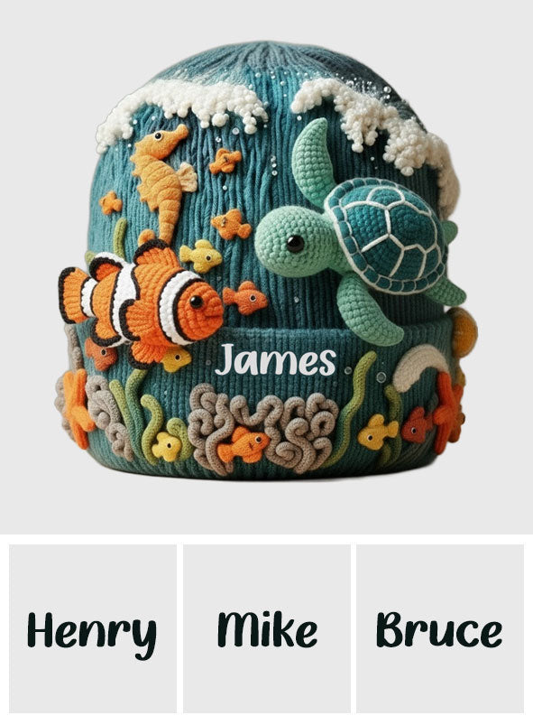Amoureux de la mer, tortue - Bonnet tortue personnalisé