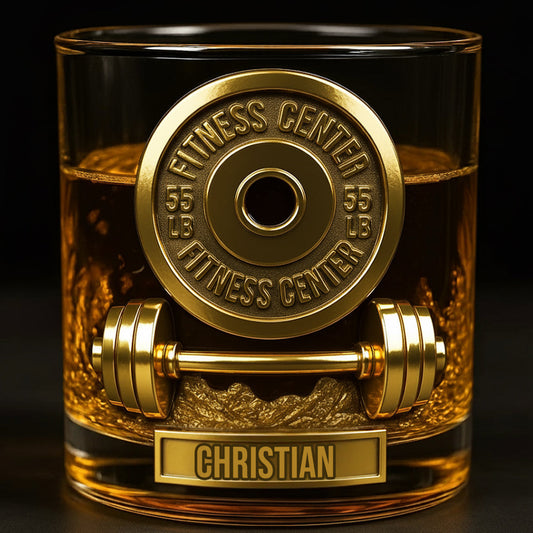 Pas de douleur, pas de gain - Verre à whisky fitness personnalisé