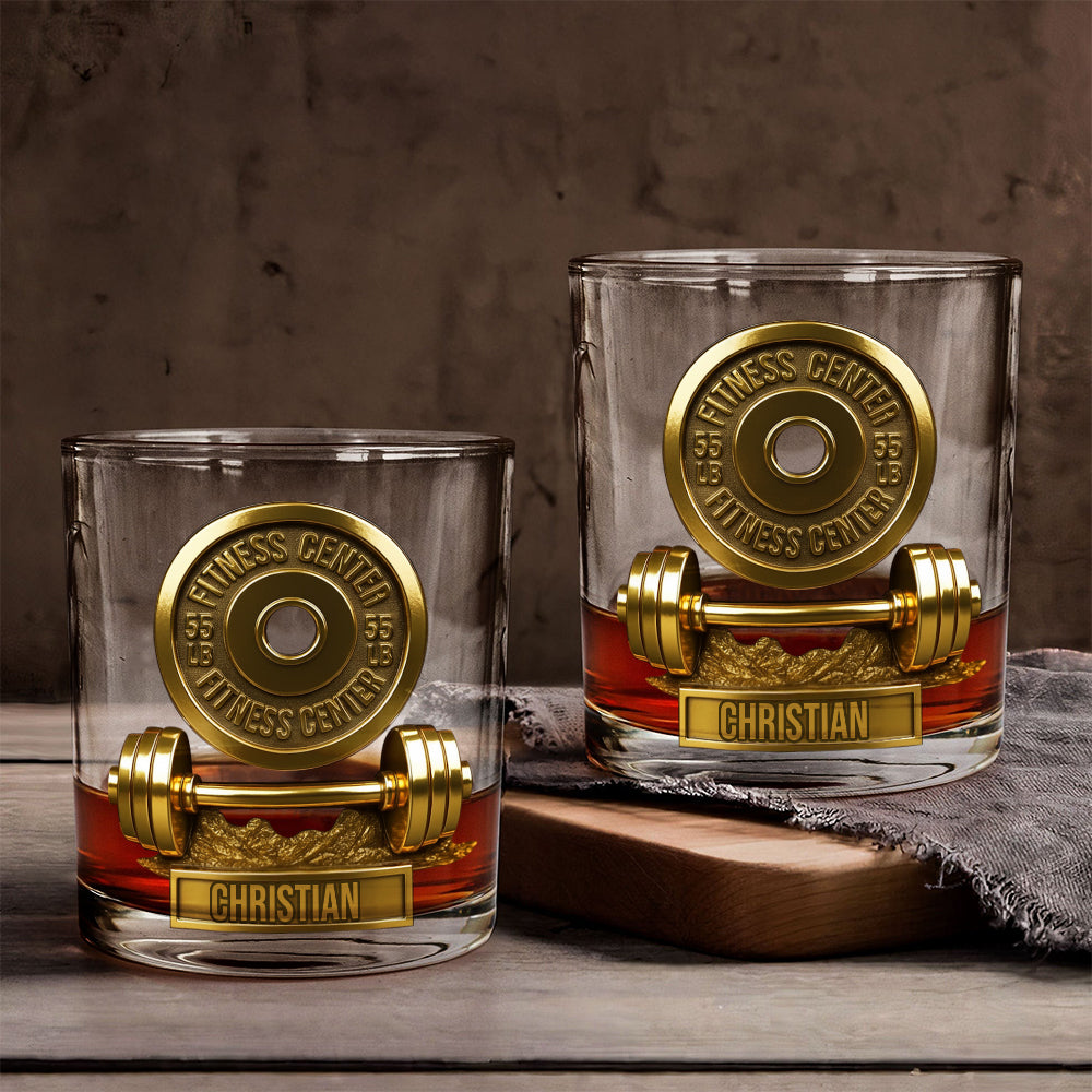 Pas de douleur, pas de gain - Verre à whisky fitness personnalisé