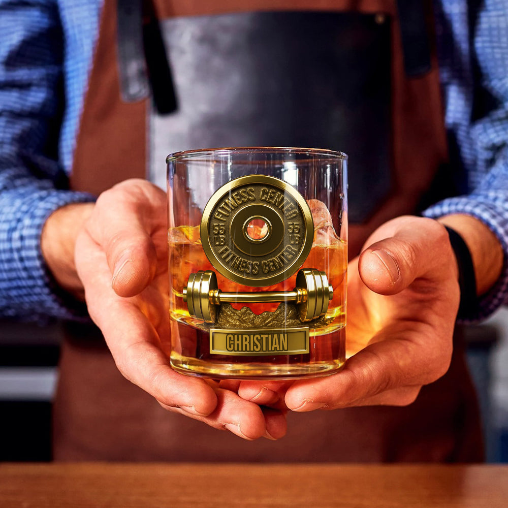 Pas de douleur, pas de gain - Verre à whisky fitness personnalisé