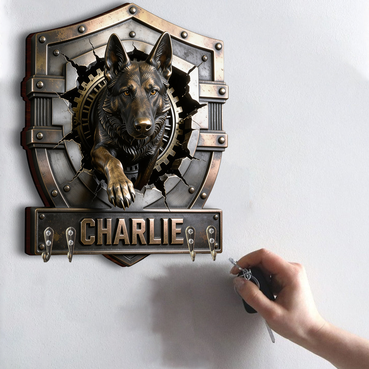 Custom Any Dog Photo - Personalized Dog Custom Shaped Hanging Rack