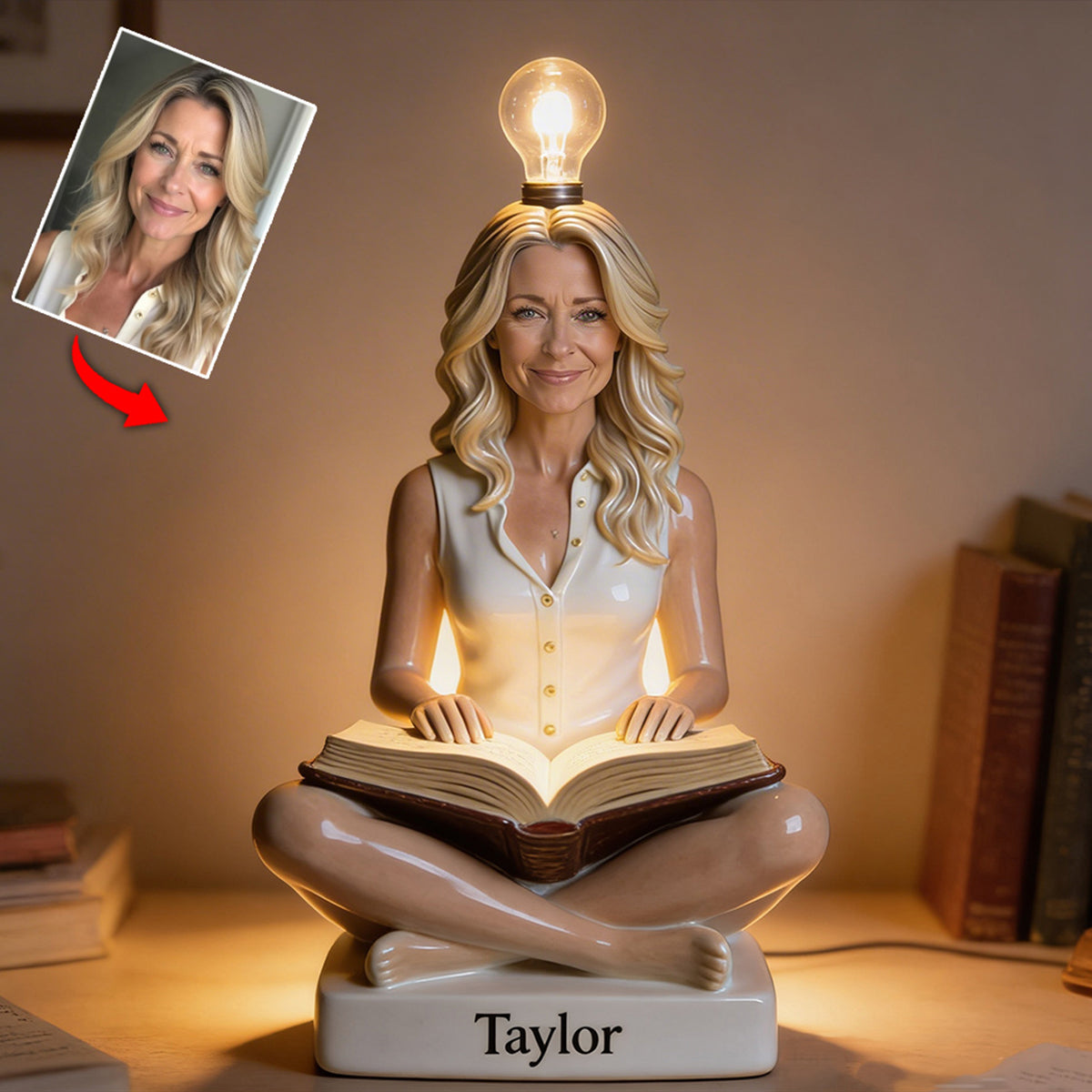 Glow Reader - Personalized Book Acrylic LED Night Light
