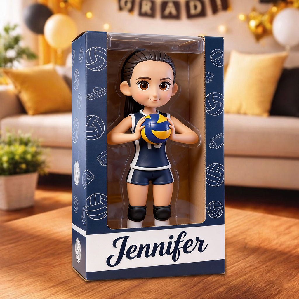 Any Sport - Volleyball, Football, Basketball, Baseball... - Personalized Volleyball Acrylic Display Box