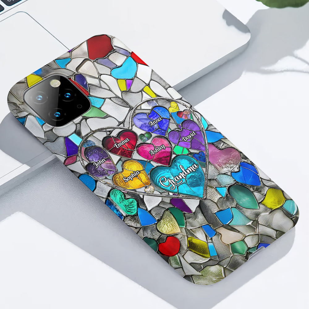 Grandma's Mom's Sweethearts - Personalized Grandma Full Print Phone Case