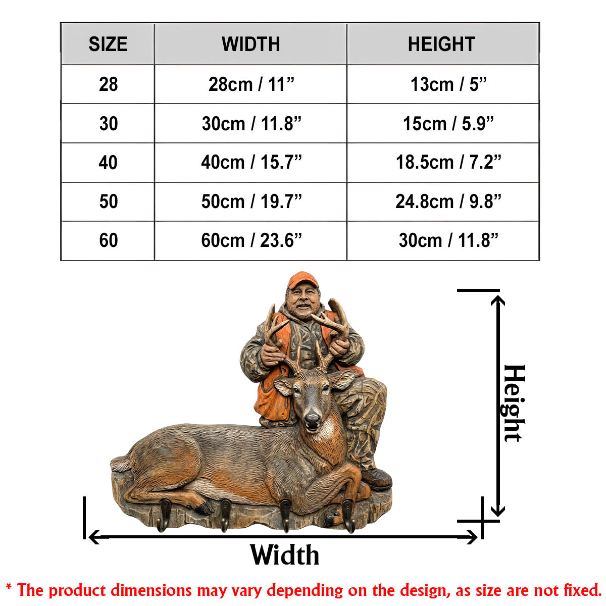 Support de chasse suspendu personnalisé à partir de n'importe quelle photo - Support de chasse sur mesure.