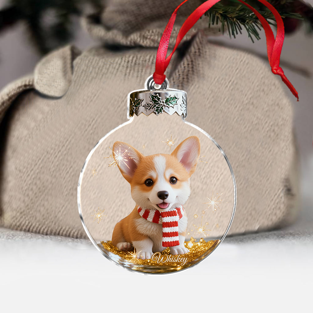 I Love My Dog - Personalized Dog Ornament