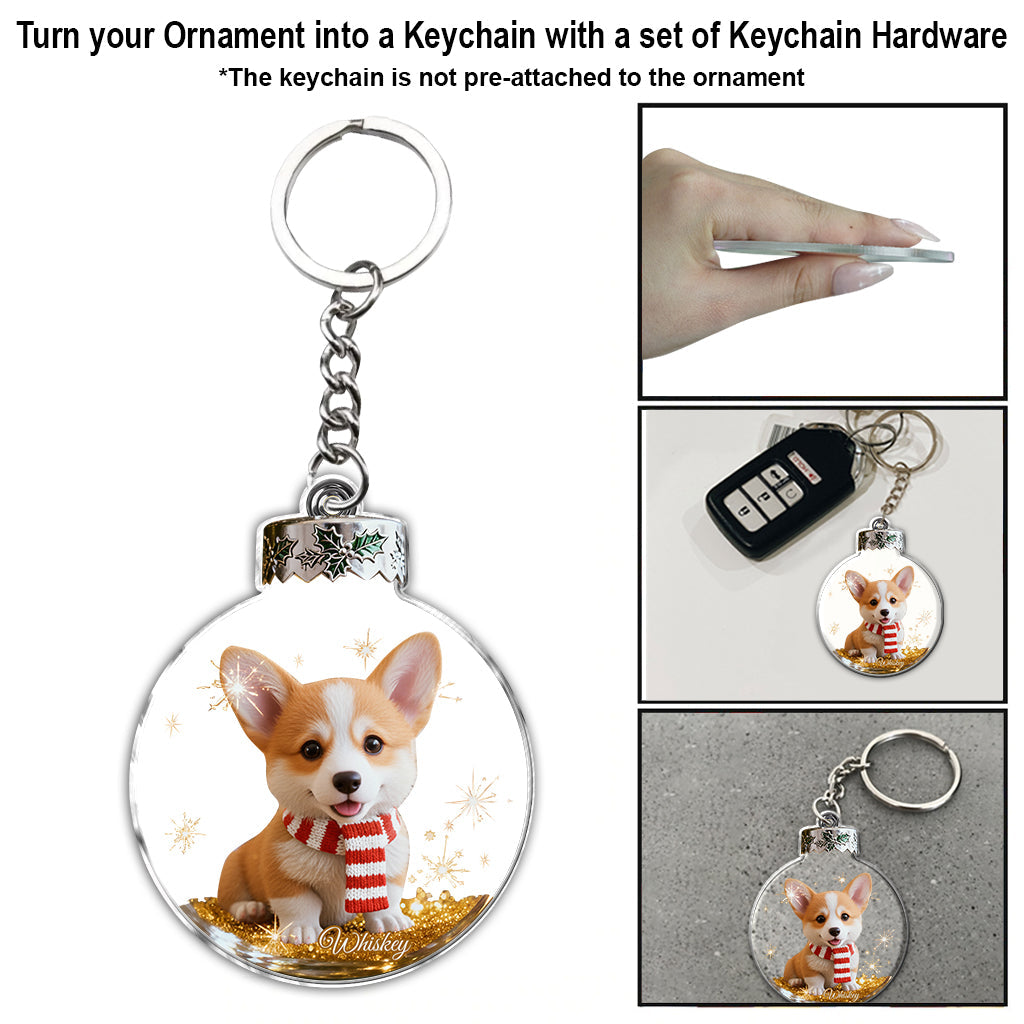 I Love My Dog - Personalized Dog Ornament