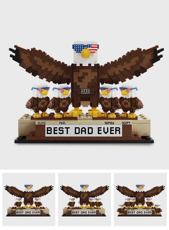 Meilleur papa du monde - Plaque acrylique personnalisée « Papa » en forme de papa