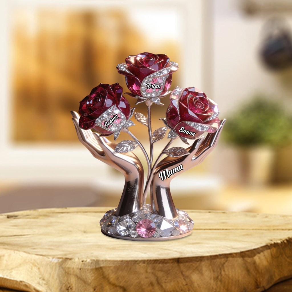 Mom Grandma Gifts - Personalized Mother Custom Shaped Acrylic Plaque