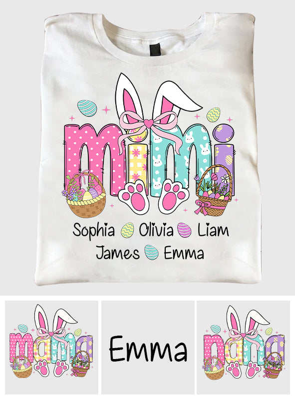 Easter Bunny - Personalized Grandma T-shirt And Hoodie