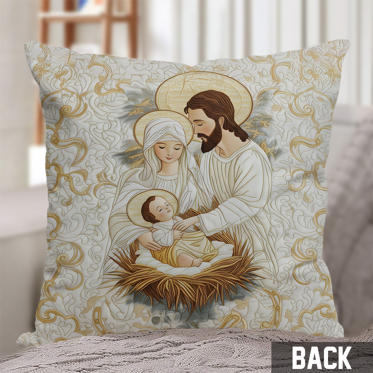 Bethlehem Starlight - Personalized Christian Throw Pillow