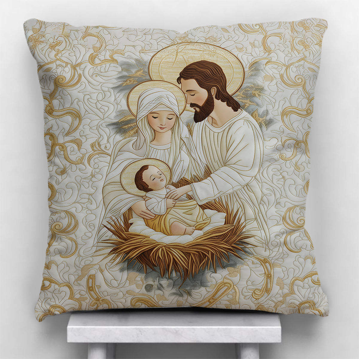 Bethlehem Starlight - Personalized Christian Throw Pillow