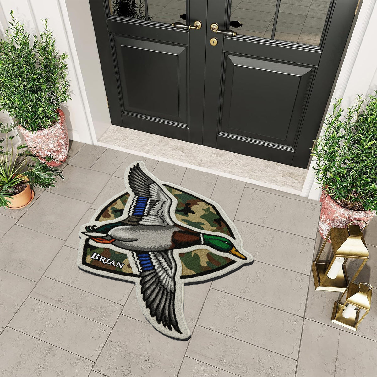 Passionné de chasse - Tapis de chasse antidérapant personnalisé