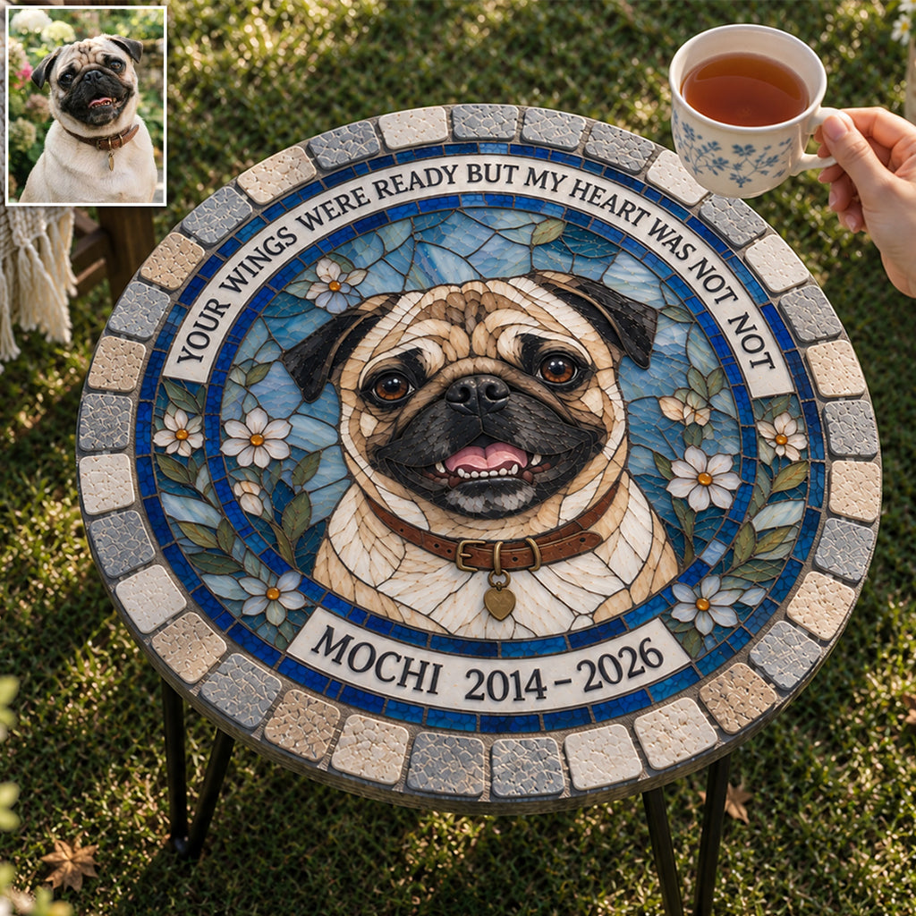 In Loving Memory - Personalized Dog Table Custom Shape