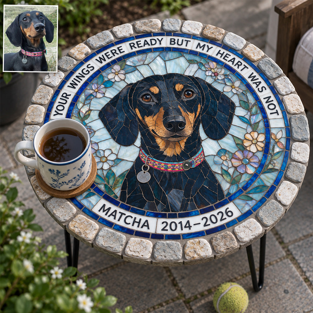 In Loving Memory - Personalized Dog Table Custom Shape