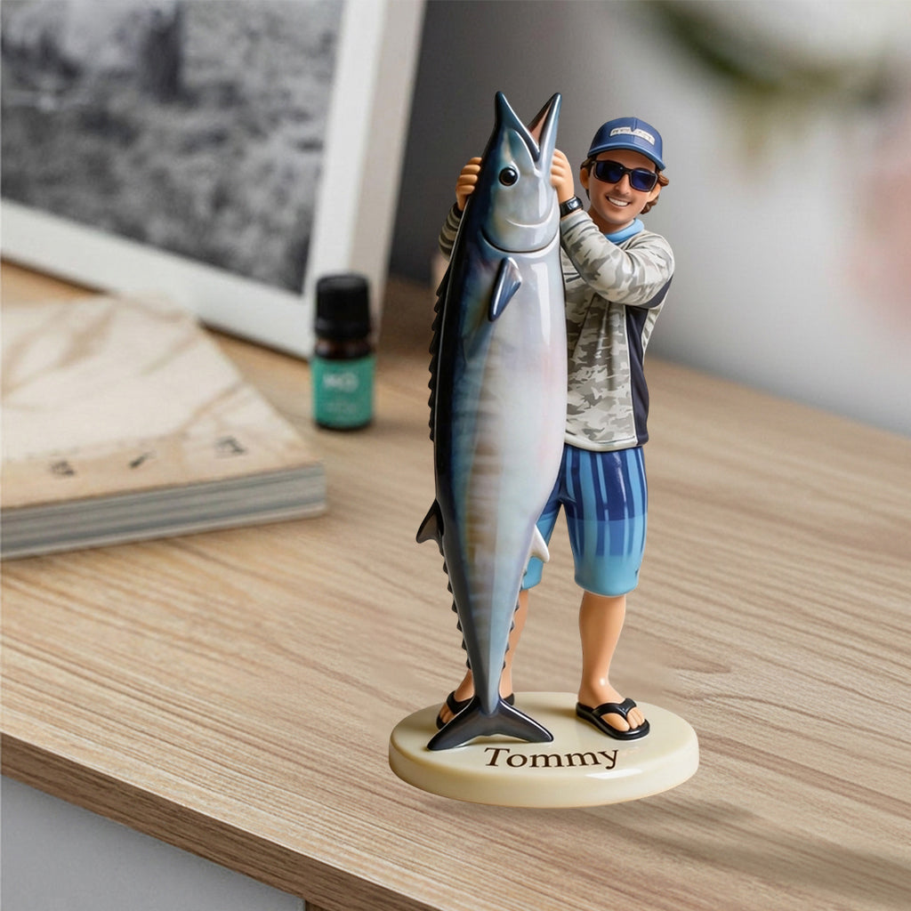 Figurine 3D Personnalisée Réelle à Partir de n'importe quelle Photo - Figurine de Pêche Premium 3D
